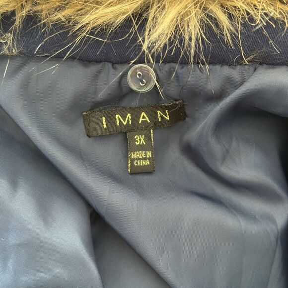 Iman Faux Fur Vest Womens 3X Brown Mobwife Grunge Indie Hipster Penny Lane Y2K - Picture 9 of 11